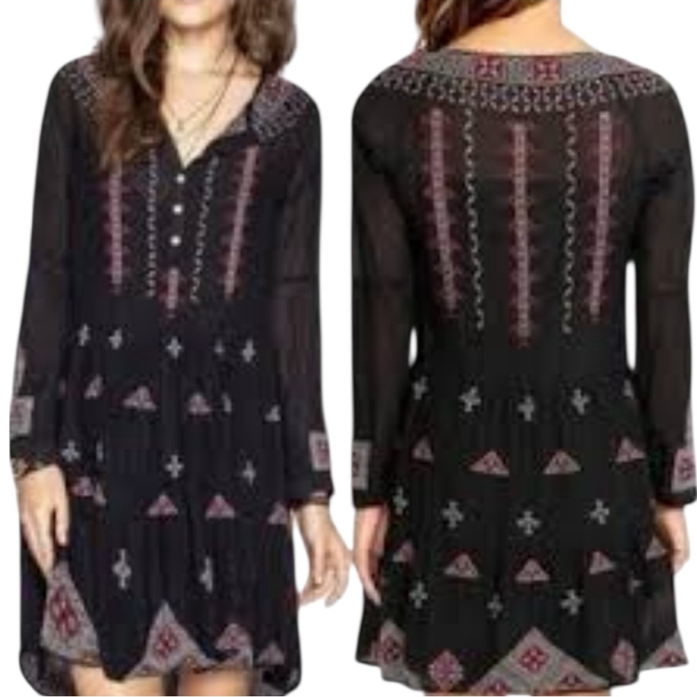 Johnny Wass, Eva Peasant  Embedded Dress